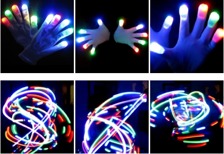 Color LED Gloves