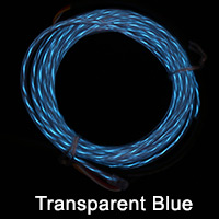 Transparent Blue El Chasing Wire