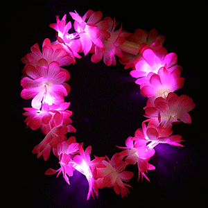Pink Flower LED Headband