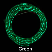 Green El Chasing Wire