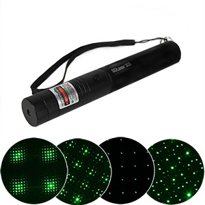 Green Galaxy Laser Pointer with Rechargeable Battery